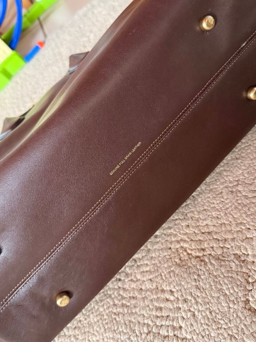 COACH Empire Large Soft Leather Carryall Bag 40 (Maple) - Picture 4 of 7